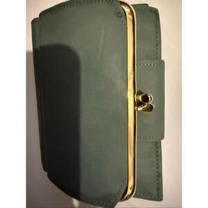 Vintage La Garde by Rolfs Women's Cowhide Leather Purse Wallet Green NWOT